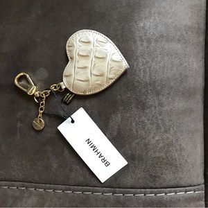 NWT BRAHMIN heart key ring